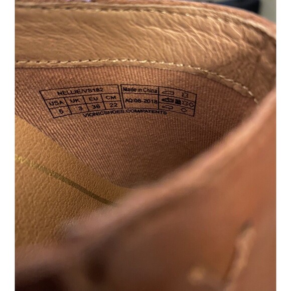 Vionic Nellie Mules Womens 5 US 36 EU Brown Leather Shoes Open Slip On Clog Heel - Picture 8 of 8